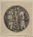 The Crucifixion (Round) (copy), Jan (Johannes) Wierix  Netherlandish, Engraving