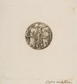 The Crucifixion (Round) (copy), Johannes Riepenhausen  German, Engraving