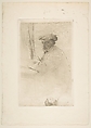The Engraver Joseph Tourny, Edgar Degas (French, Paris 1834–1917 Paris), Etching (only state); fourth printing on laid paper (with corrosion partly cleaned and additional scratches)