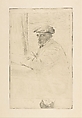 The Engraver Joseph Tourny, Edgar Degas (French, Paris 1834–1917 Paris), Etching; sixth printing on Japanese vellum