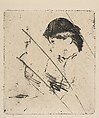 Head and Shoulders of a Young Woman in Profile I, Edgar Degas (French, Paris 1834–1917 Paris), Softground etching; canceled plate