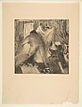 Leaving the Bath, Edgar Degas (French, Paris 1834–1917 Paris), Drypoint and aquatint on wove paper; fifteenth state of twenty-two or more states