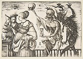 Death and the Devil Surprising Two Women, Daniel Hopfer (German, Kaufbeuren 1471–1536 Augsburg), Etching