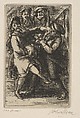 Calf Love, John Sloan (American, Lock Haven, Pennsylvania 1871–1951 Hanover, New Hampshire), Etching