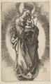 Virgin on the Crescent with Scepter and Starry Crown, Albrecht Dürer German, Engraving