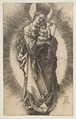 Virgin on the Crescent with Scepter and Starry Crown, Albrecht Dürer German, Engraving