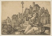 Saint Anthony Reading (copy), Albrecht Dürer  German, Engraving