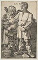 The Peasant Couple at Market, Albrecht Dürer German, Engraving