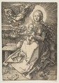Virgin and Child Crowned by an Angel, Albrecht Dürer German, Engraving