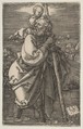Saint Christopher Facing Left, Albrecht Dürer German, Engraving