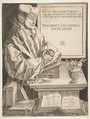 Erasmus of Rotterdam (copy), Anonymous, German, 16th century German, Engraving