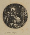 Saint Jerome, Alois Petrak  Czech, Engraving