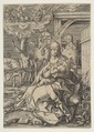 Virgin and Child, Albrecht Dürer German, Engraving