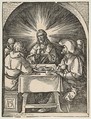 Christ in Emmaus, from "The Small Passion", Albrecht Dürer  German, Woodcut
