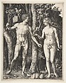 Adam and Eve, Albrecht Dürer (German, Nuremberg 1471–1528 Nuremberg), Engraving