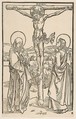Christ on the Cross with the Virgin and Saint John, Albrecht Dürer  German, Woodcut