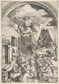 The Birth of the Virgin, from "The Life of the Virgin", Albrecht Dürer  German, Woodcut