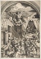 The Birth of the Virgin, from "The Life of the Virgin", Albrecht Dürer  German, Woodcut