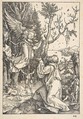 Joachim and the Angel, from "The Life of the Virgin", Albrecht Dürer  German, Woodcut