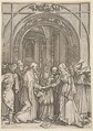 The Betrothal of the Virgin, from "The Life of the Virgin" (copy), Albrecht Dürer  German, Engraving