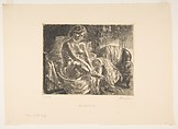 Nude at Bedside, John Sloan (American, Lock Haven, Pennsylvania 1871–1951 Hanover, New Hampshire), Etching