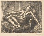 Nude with Cigarette, John Sloan (American, Lock Haven, Pennsylvania 1871–1951 Hanover, New Hampshire), Etching