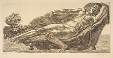 Nude with Bowl of Fruit, John Sloan (American, Lock Haven, Pennsylvania 1871–1951 Hanover, New Hampshire), Etching and engraving