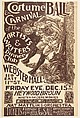 Costume Ball Poster, John Sloan American, Linoleum cut
