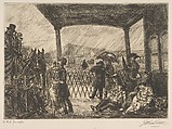 The Wake on the Ferry, John Sloan (American, Lock Haven, Pennsylvania 1871–1951 Hanover, New Hampshire), Etching
