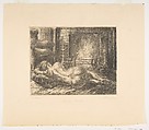 Nude on Hearth, John Sloan (American, Lock Haven, Pennsylvania 1871–1951 Hanover, New Hampshire), Etching