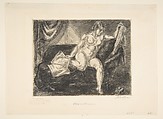 Nude and Newspapers, John Sloan (American, Lock Haven, Pennsylvania 1871–1951 Hanover, New Hampshire), Etching