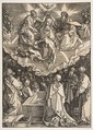 The Assumption and Coronation of the Virgin, from The Life of the Virgin, Albrecht Dürer  German, Woodcut