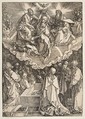 The Assumption and Coronation of the Virgin, from The Life of the Virgin, Albrecht Dürer German, Woodcut