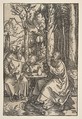 Saint Anthony and Saint Paul in the Desert, Albrecht Dürer German, Woodcut
