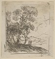 The Two Landscapes (Right Tree), Claude Lorrain (Claude Gellée) French, Etching