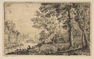 The Vision, Claude Lorrain (Claude Gellée)  French, Etching; first state of five (Mannocci)