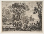 The Rape of Europa, Claude Lorrain (Claude Gellée) French, Etching and drypoint; third state of seven (Mannocci)