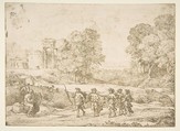 Time, Apollo and the Seasons, Claude Lorrain (Claude Gellée)  French, Etching; seventh state of seven (Mannocci)