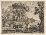 The Rape of Europa, Claude Lorrain (Claude Gellée)  French, Etching; fourth state of seven (Mannocci)