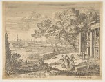 Landscape with Mercury, Claude Lorrain (Claude Gellée)  French, Etching