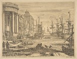 Embarkation of St. Ursula, Claude Lorrain (Claude Gellée)  French, Etching