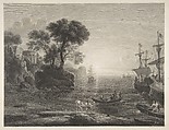 Harbor Scene, William Richardson British, Etching