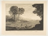 Coast View with the Embarkation of Carlo and Ubaldo, Pierre Charles Canot  French, Etching