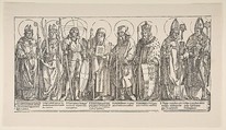 The Patron Saints of Austria, Albrecht Dürer  German, Woodcut; Dershau restrike, 1922