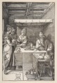 The Head of Saint John the Baptist Brought to Herod, Albrecht Dürer  German, Woodcut