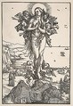 The Ecstasy of Saint Mary Magdalen, Albrecht Dürer (German, Nuremberg 1471–1528 Nuremberg), Woodcut