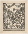 The Book Plate of Wilibald Pirckheimer, Albrecht Dürer German, Woodcut