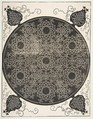 “The Sixth Knot”. Interlaced Roundel with Seven Wreaths, Albrecht Dürer German, Woodcut
