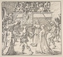 Masquerade Dance with Torches, Albrecht Dürer German, Woodcut; Dershau restrike, 1922