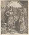 The Betrothal of Mary of Burgundy from the Triumphal Arch of Emperor Maximilian I, Albrecht Dürer  German, Woodcut